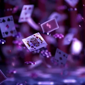 bunch-playing-cards-flying-air-with-purple-background_1308172-419765